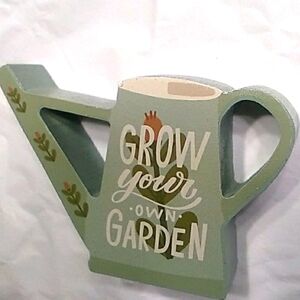 Garden Theme Grow your own garden Wooden watering can decor